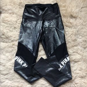 Victoria’s Secret VS PINK Foil Yoga Leggings